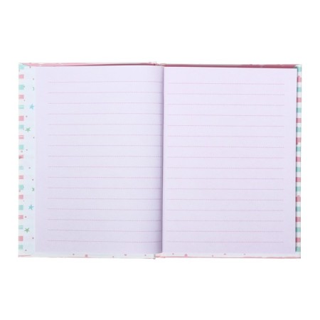 Notepad A6, 48 sheets in the "Bunny" line, a 7BC cover with foam rubber, matte lamination, selective varnish with sparkles, block 70g/m2-3