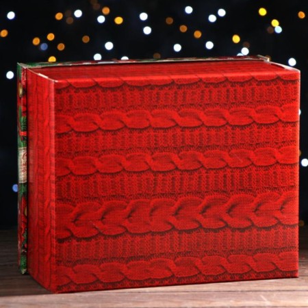 Folding box "Happy New Year!", 31.2 x 25.6 x 16.1 cm-1