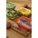 Smart Solutions baking and storage container, rectangular, with a lid, 370 ml, yellow color