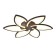 LED ceiling LED with Ambrella Light, Original, Fa447, 6xled, 108 W, 8100LUM, 3000-6400K, Coffee color.