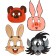Set of carnival masks Soyuzmultfilm, mix 1, 4 pcs.