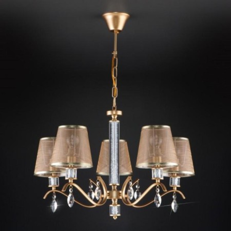 Alcamo chandelier, 5x40W E14, color gold-5