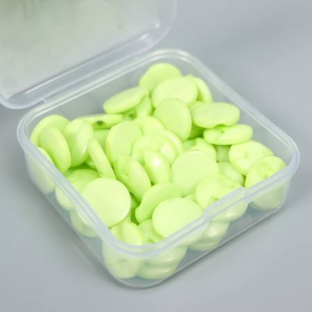 Buttons plastic on the midnight "Kruglyash Salad" 1.3x1.3 cm set 50 pcs 2x5x5.5 cm-3