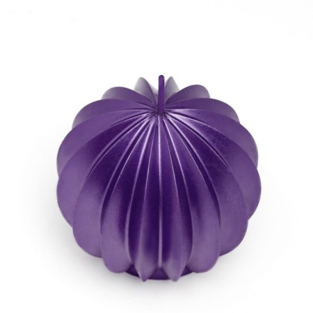 Figure candle "Faced ball", 6.5x6.5 cm, purple, in the box-5