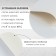 Artificial leather, 20 × 30 cm, 0.5 mm, 3 pcs, white color