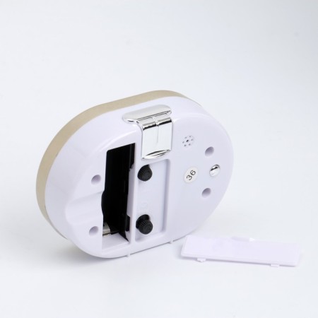 Alarm clock "Kantik" with backlight, 10 x 7.5 cm golden-2