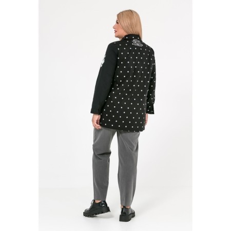 Female shirt, size 52, black color-4