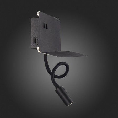 Wall lamp ST LUCE. SL1576.401.02. 2x3 watts, LED, 4000K, 470 LM, 20x15 cm, black color-13