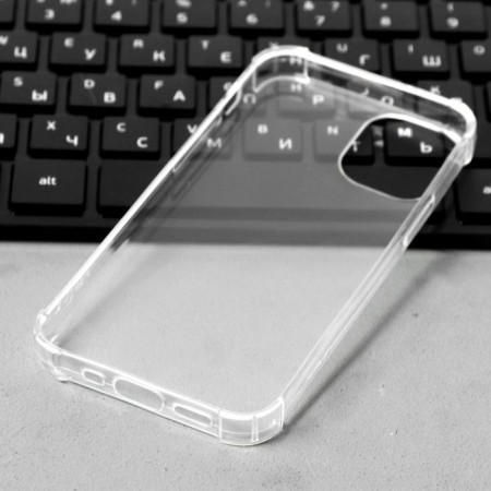 Luazon cover for the iPhone 12 mini, 5.4 ", silicone, anti -suggestion, transparent-1