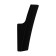 Furniture hook Cappio Asphodel, one -rot, black color