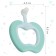 Baby toothbrush with soft bristles, nylon, with a limiter, turquoise color
