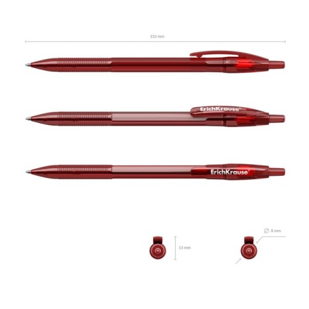 Ballic handle Erichkrause R-301 Original Matic, node 0.7 mm, automatic, red ink red-1