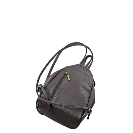 Backpack claim. Kozh, department on a valve, brown color 21.5x11x29-1