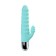 A relief vibrator with clitoral stimulation Flovetta Flax, silicone, mint, 17.5 cm