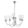 Suspended EVOLUCE lamp. Sle1127-103-06. Tilda. 6x40 watts, E14, 65x65x37 cm, chromium color