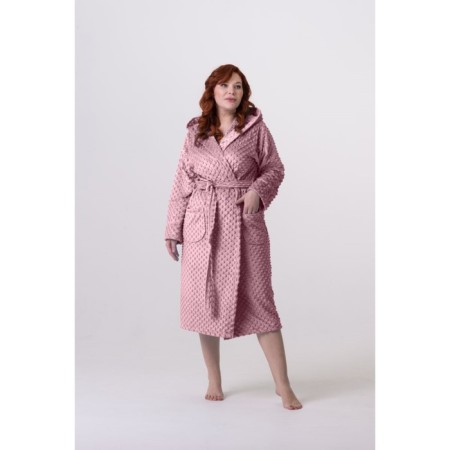 Female robe, size 42, purple-purple color