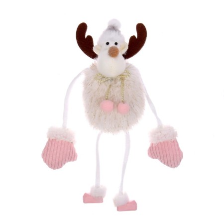 Soft toy "New Year", 22 cm, white color, species mix