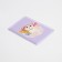 Cover for travel ticket, lilac color