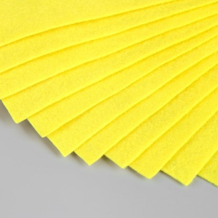 Soft felt "yellow" 1 mm (set of 10 sheets) A4 format format-3