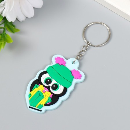 Trick rubber "Oblushka in a hat with ears, with a gift" 6x3.5 cm-1
