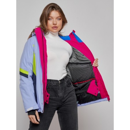 Ski jacket women's winter, size 48, purple color-9