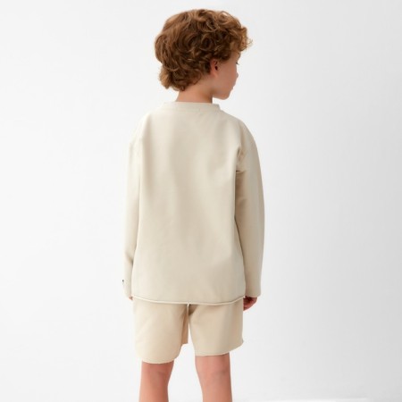 Children's T -shirt with Dl. Rrukawa KAFTAN, p. 34 (122-128 cm), beige-4