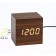 Clock - an alarm clock electronic "digit" with a thermometer, wooden, 6.5 cm, aaa, USB