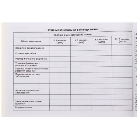 Medical card of the child "Fun", form No. 112/y, 60 sheets-17