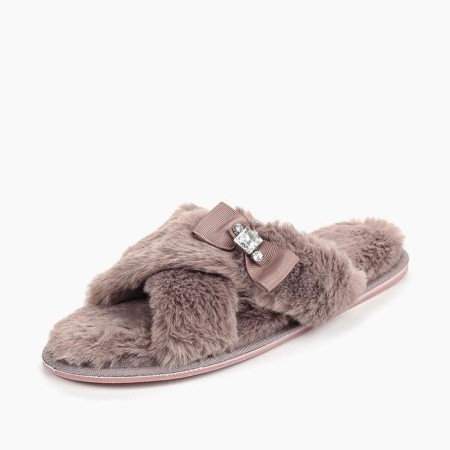Slippers # 7 women, size 35.5, purple color-2