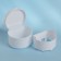 Denture storage container, 5.5 × 7.5 × 9 cm, mix color