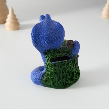 Piggy bank Polystone "Snake with a tub with a tub" MIX 7x6x10 cm-4