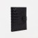 Male purse on the button, a department for car documents and passports, black color