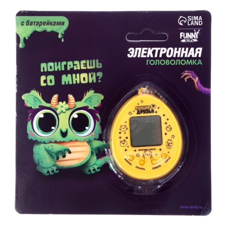 Electronic game "Play with me?", 168 characters, on a blister-6