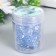 Buttons plastic on the midnight "Blue crystal" 1.3x1.3 cm set 35 pcs 4.8x3.7x3.7 cm