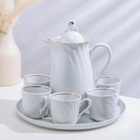 Set of drinking porcelain "linen", 8 items