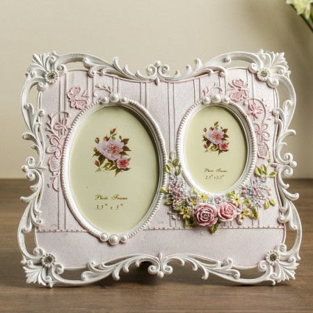 Photo frame Polystone in 2 photos 6x9, 9x13 cm "Tuilery" Rhinets 20x24 cm