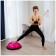 Half -sphere BOSU gymnastic onlytop, massage, with a pump, 55x25 cm, pink color