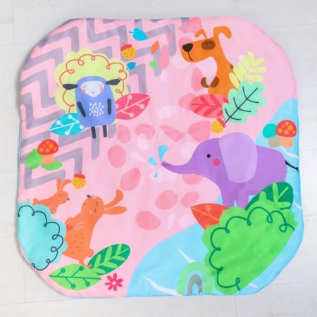 Developing rug "Elephant", with arcs, square, 76x76x0.5-1
