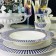 A set of 6 deep plates Lenardi, D = 23 cm