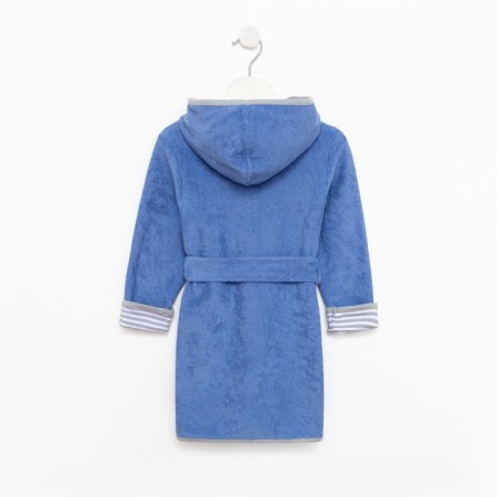 Dark blue/dinosaurus robe, height 110, Makra, 100% cotton-6