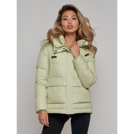 Winter jacket female, size 50, light green color-4