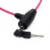 Lock Lockland bike castle, 6x650 mm, perforated key, pink