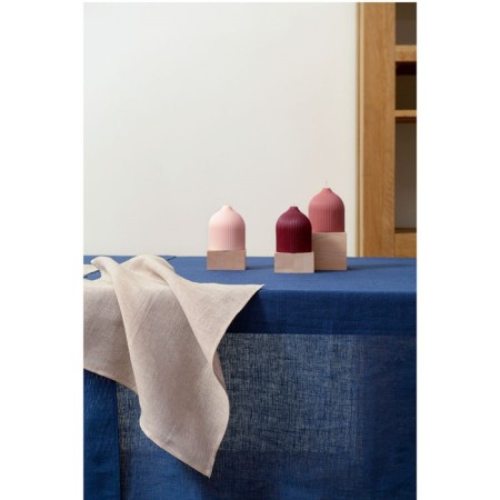 Serving napkin made of erased beige flax Essential, size 45x45 cm-3