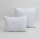 Pillow 50x70cm, white, Fayber, microfiber, 100% polyester