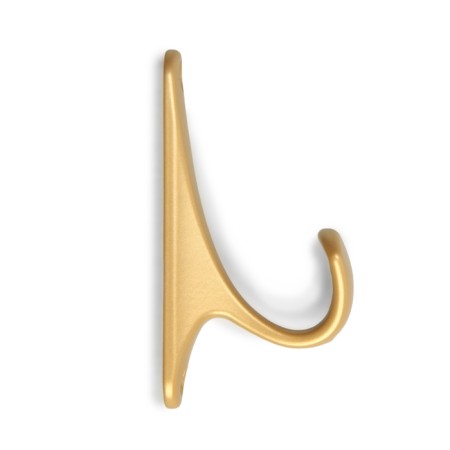 Furniture hook CAPPIO Classic, one -rot, matte gold-3