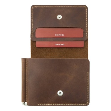 Z-907-152 Purse with a clamp Z-907, brown dark. Pulap - 152-5