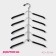 Shoulders - hangers for clothes multi -level share, 40 × 50 cm, black color
