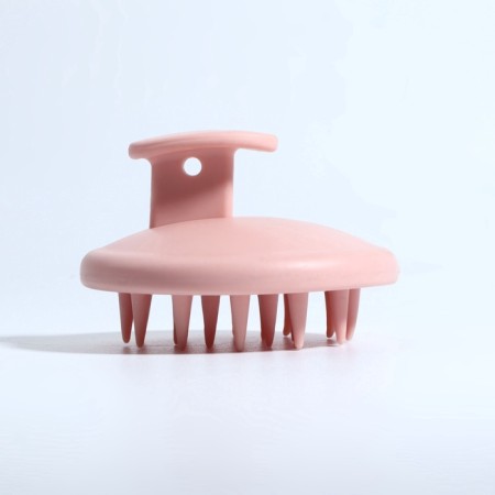 Brush - head washing massage, 8 × 8 × 6 cm, pink color-3