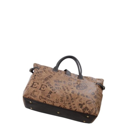 B2600 Bag Road, lightning department, brown color 30x39x13cm-1