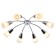 Ceiling light Escada, 1100/8p Chrome. 8x40W, E14, 720x720x185 mm, white color